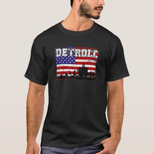 アメリカ合衆国デトロイト Tシャツ (正面)