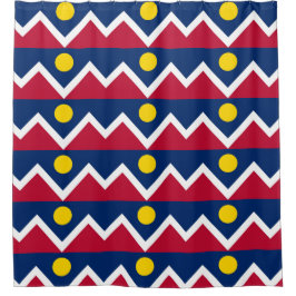 アメリカ合衆国デンバー国旗を掲げた愛国的なシャワーカーテン シャワーカーテン