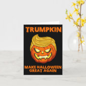 アメリカ合衆国トランプキンがハロウィン素晴らしを再びおもしろい実現 カード (黄色い花)