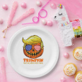 アメリカ合衆国トランプキンがハロウィン素晴らしを再びおもしろい実現 ペーパープレート (パーティー)