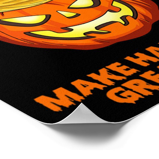 アメリカ合衆国トランプキンがハロウィン素晴らしを再びおもしろい実現 ポスター (角)