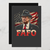 アメリカ合衆国ドナルド・トランプFAFO USA国旗の愛国心 サンキューカード (正面/裏面)