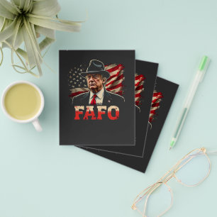 アメリカ合衆国ドナルド・トランプFAFO USA国旗の愛国心 チラシ