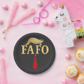 アメリカ合衆国ドナルド・トランプFAFO USA国旗の愛国心 ペーパープレート (パーティー)