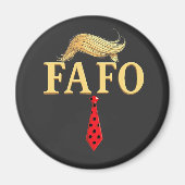 アメリカ合衆国ドナルド・トランプFAFO USA国旗の愛国心 マグネット (正面)