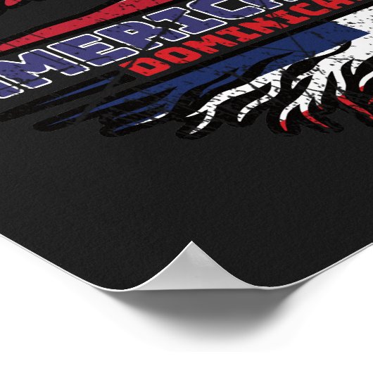 アメリカ合衆国ドミニカ共和国統一された州 ポスター (角)