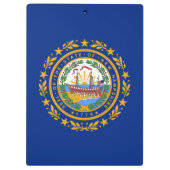 アメリカ合衆国ニューハンプシャー州旗と愛国的なクリップボード クリップボード (裏面)