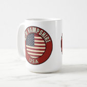 アメリカ合衆国ニューハンプシャー州 コーヒーマグカップ (正面左)