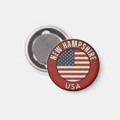 アメリカ合衆国ニューハンプシャー州 マグネット (正面/裏面)