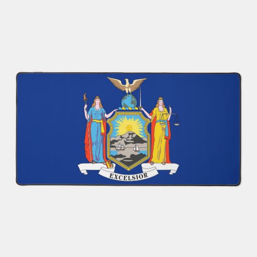 アメリカ合衆国ニューヨーク州の旗のデスクマット デスクマット (正面)