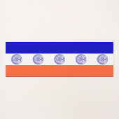 アメリカ合衆国ニューヨーク州旗を持つ愛国的なヨガマット ヨガマット (裏面(横))