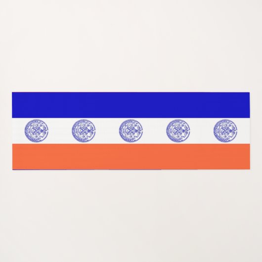 アメリカ合衆国ニューヨーク州旗を持つ愛国的なヨガマット ヨガマット (裏面(横))