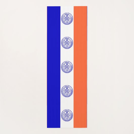 アメリカ合衆国ニューヨーク州旗を持つ愛国的なヨガマット ヨガマット (裏面)