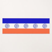 アメリカ合衆国ニューヨーク州旗を持つ愛国的なヨガマット ヨガマット (正面(横))