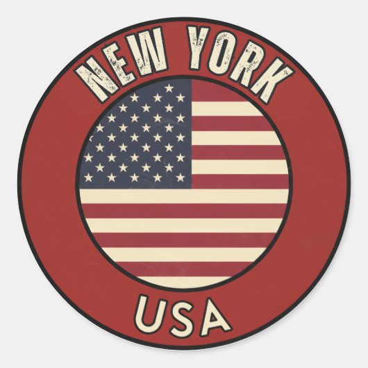 アメリカ合衆国ニューヨーク ラウンドシール (正面)