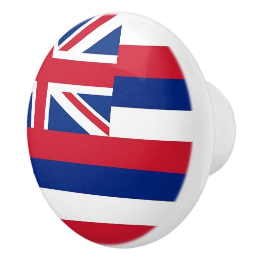 アメリカ合衆国ハワイ州旗とセラミックノブの引っ張り セラミックノブ (右)