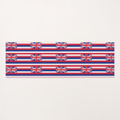 アメリカ合衆国ハワイ州旗を持つ愛国的なヨガマット ヨガマット (裏面(横))