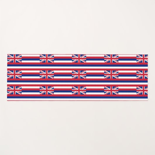 アメリカ合衆国ハワイ州旗を持つ愛国的なヨガマット ヨガマット (正面(横))