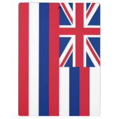 アメリカ合衆国ハワイ州旗を持つ愛国的クリップボード クリップボード (裏面)