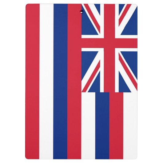 アメリカ合衆国ハワイ州旗を持つ愛国的クリップボード クリップボード (裏面)