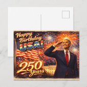 アメリカ合衆国バラク・オバマを祝う ポストカード (正面/裏面)