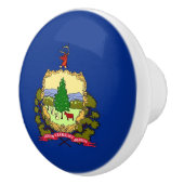 アメリカ合衆国バーモント州の旗とセラミックノブの引っ張り セラミックノブ (右)