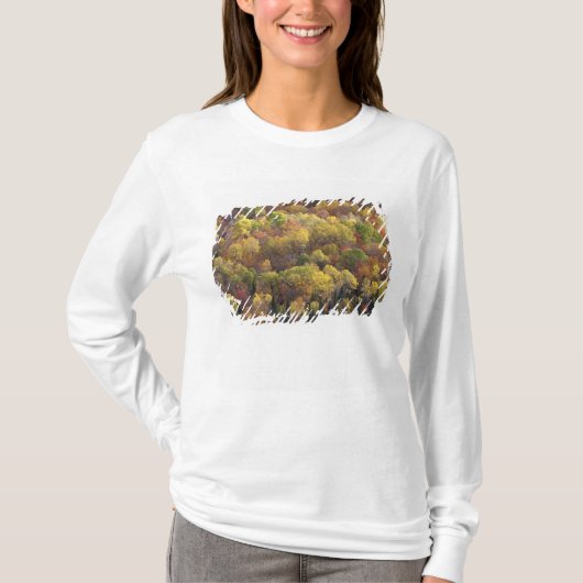 アメリカ合衆国バーモント州の秋の風景2 Tシャツ (正面)