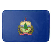アメリカ合衆国バーモント州旗を持つ大浴場 バスマット (正面)