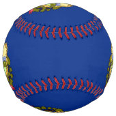 アメリカ合衆国バーモント州旗を持つ愛国的ソフトボール ソフトボール (裏面)