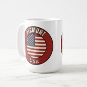 アメリカ合衆国バーモント州 コーヒーマグカップ (正面左)