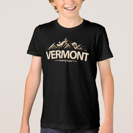 アメリカ合衆国バーモント州 トライブレンドTシャツ (正面)