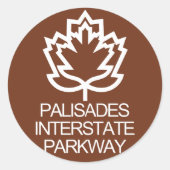 アメリカ合衆国パリサーズ州間パークウェイ標識 ラウンドシール (正面)