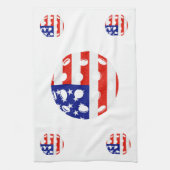 アメリカ合衆国ピクレボール キッチンタオル (縦)