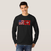 アメリカ合衆国ブラッシュ・スイス国旗American Swiss G Tシャツ (正面フル)