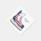 アメリカ合衆国ホッケー スケート スタンダードカクテルナプキン (角)
