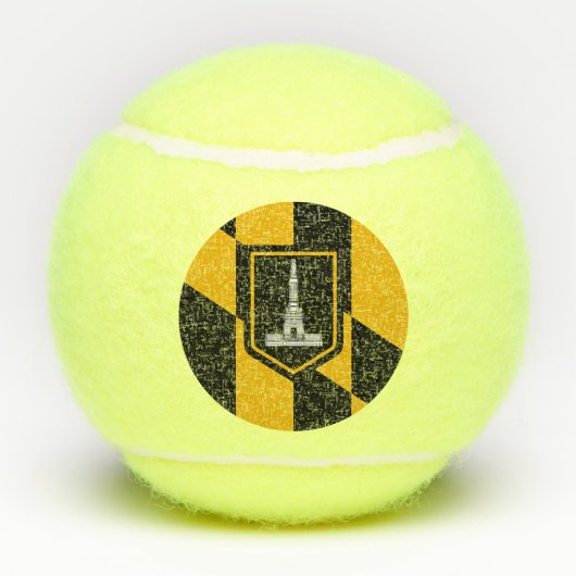 アメリカ合衆国ボルチモア国旗を掲げた愛国的なテニスボール テニスボール (裏面)