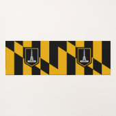 アメリカ合衆国ボルチモア国旗を掲げた愛国的なヨガマット ヨガマット (裏面(横))