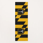 アメリカ合衆国ボルチモア国旗を掲げた愛国的なヨガマット ヨガマット (正面)