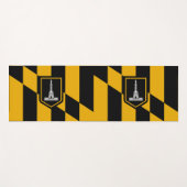 アメリカ合衆国ボルチモア国旗を掲げた愛国的なヨガマット ヨガマット (正面(横))