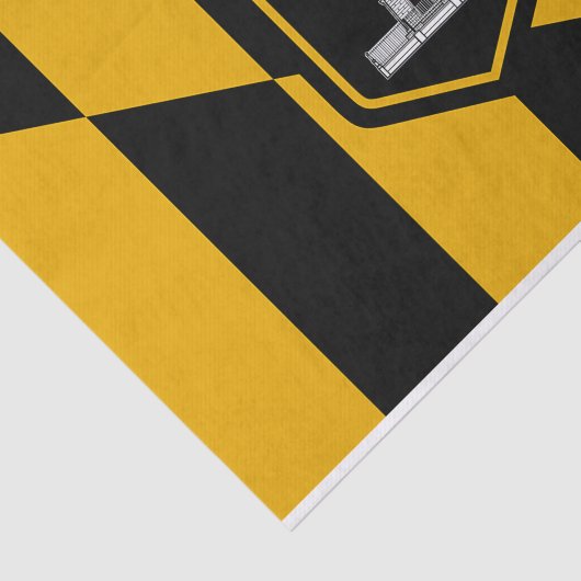 アメリカ合衆国ボルチモア国旗を掲げた愛国的ティッシュペーパー 薄葉紙 (詳細)