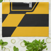 アメリカ合衆国ボルチモア州旗の付いたキッチンタオル キッチンタオル (折り畳み)