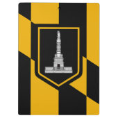 アメリカ合衆国ボルチモア州旗を持つ愛国的なクリップボード クリップボード (裏面)