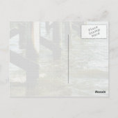 アメリカ合衆国ミシシッピ州ゴルフ海岸の破壊された桟橋のポストカード ポストカード (裏面)