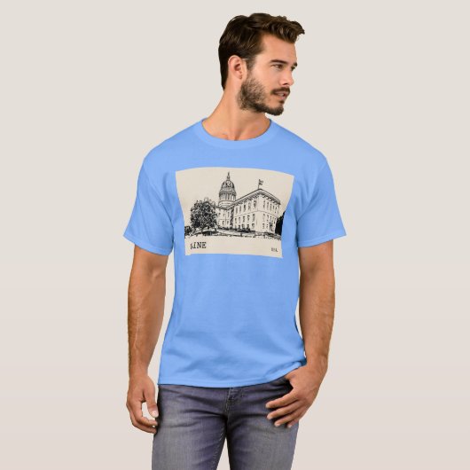 アメリカ合衆国メイン州 オーバーサイズ Tシャツ (正面フル)
