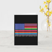 アメリカ合衆国メキシコ国旗Serape Cinco De Mayo カード (黄色い花)