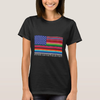 アメリカ合衆国メキシコ国旗Serape Cinco De Mayo Tシャツ