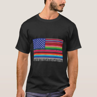 アメリカ合衆国メキシコ国旗Serape Cinco De Mayo Tシャツ
