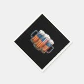 アメリカ合衆国メリカの7月4日ビールアメリカ国旗 スタンダードカクテルナプキン (角)