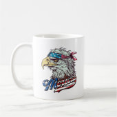アメリカ合衆国メリカ国旗Bald Eagle Patriotic コーヒーマグカップ (左)
