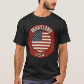 アメリカ合衆国メリーランド州 Tシャツ (正面)